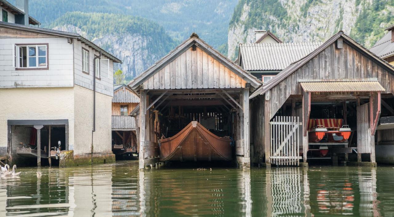 Glueck Am See - Apartment Mit Seezugang Hallstatt Eksteriør bilde